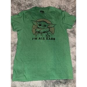 Grogu T-Shirt Mens Size Md Green Star Wars - I'm All Ears Tshirt